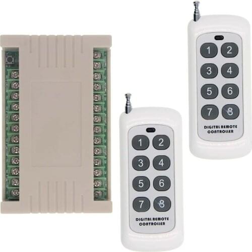 Remote Control Switch AC220V8 Way Lamp Remote Control Household Smart Ceiling Lamp Power Switch Normally Open Normally Closed