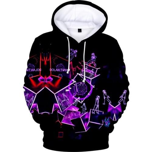 Popular Dolan Twin 3D Hoodies Sweatshirts Warm Fleece Loose Sweatshirt Hoodie Men Fashion Pullover Mens Tracksuit T Kids Clothes