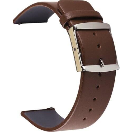 BEAFIRY Watch Band 16mm 18mm 20mm 22mm Quick Release Calfskin Leather Strap Watchband for huawei fossil Men Women Brown Black