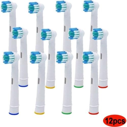 12pcs Replacement Brush Heads For Braun oral B D12,D16,D29,D20,D32,OC20,D10513, DB4510k 3744 3709 3757 D19 OC18 D811 D9525 D9511