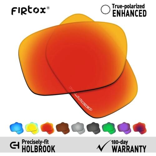 Firtox Anti-Seawater Polarized Lenses Replacement for-Oakley Holbrook OO9102 Sunglasses (Lens Only) - Multiple Colors
