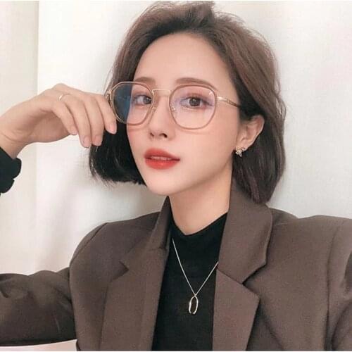Vintage Square Glasses Frame Men Women Retro Anti Blue Light Glasses Optical Eyeglasses Frames Transparent Clear Eyewear Oculos