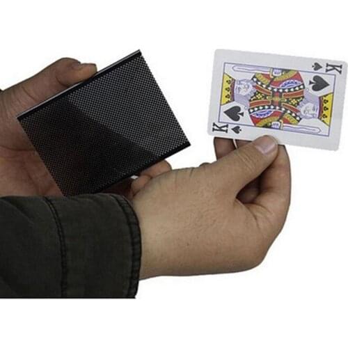 Funny WOW Poker Card Magic Trick WOW Card Wonderful Vanish Illusion Change Sleeve Close-Up Street Magic Trick