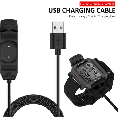 Smart Watch Charging Cable Cord Wristbands Charging Line for Amazfit Neo A2001 Power Charger Cables Emergency Protection Hot New
