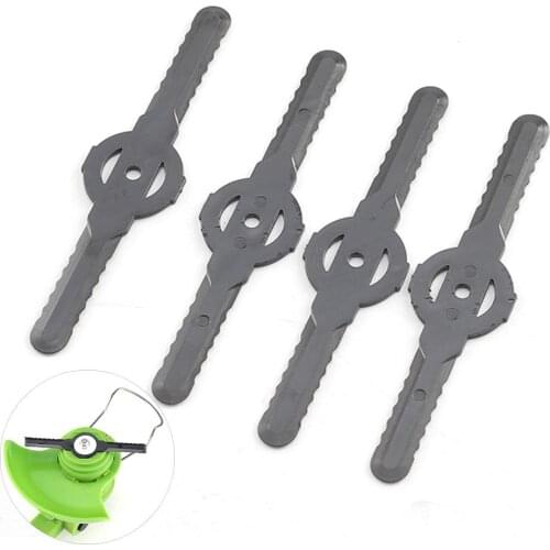 1/5/10/20Pcs Long Plastic Lawn Trimmer Mower Head Blade Gardening Tool Accessory Mower Blade Garden Lawn Trimmer Head Set Lawn