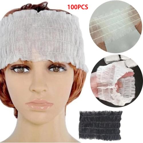 10/20/50/100pcs Disposable Headbands Elastic Non-Woven Grafting Eyelashes SPA Hair Salon Bathroom Supplies Lashes Accessories
