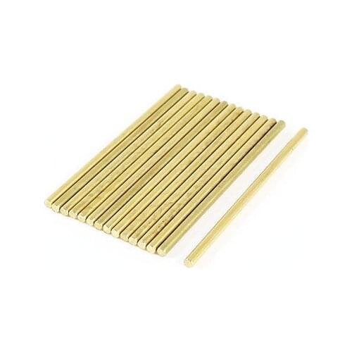 15 Pcs Car Model Toy DIY Brass Rod Axles Drill Rod Bar 2mm x 50mm