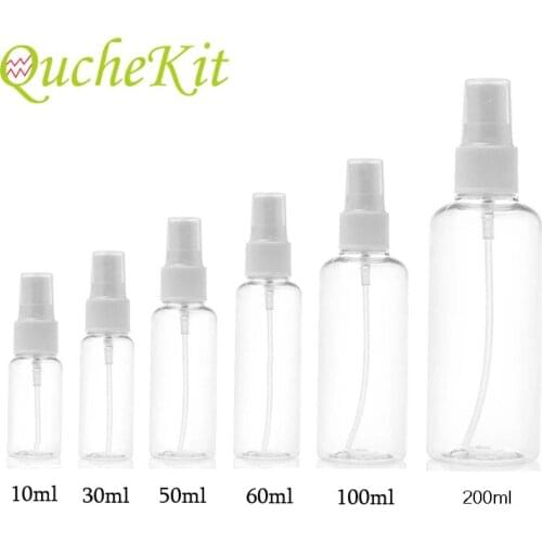 20Pcs Refillable Empty Bottle Clear Plastic Spray Bottle Portable Perfume Bottles Refillable Mist Pump Perfume Atomizer