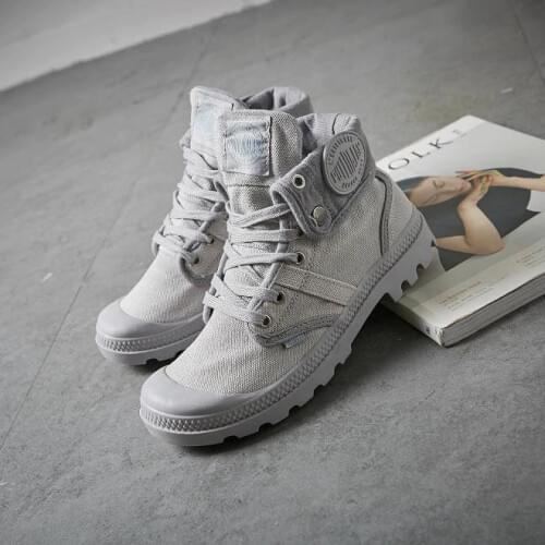 2020 Fashion High Top Sneakers Canvas Shoes Women Casual Shoes White Flat Female Basket Lace Up Solid Trainers Chaussure