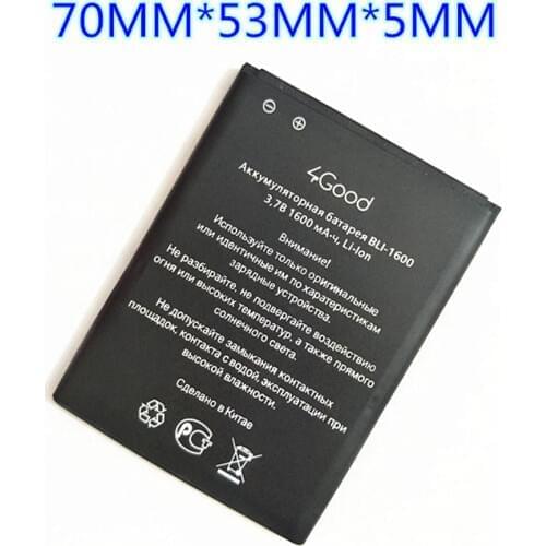 AZK 1PCS 1600mAh Battery for 4Good S450m 4G TLI-1600 BLI-1600 Phone Battery