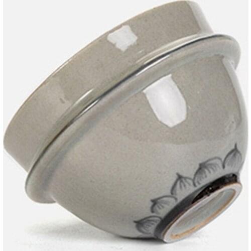 Lotus Hand Painted Tea Bowl Small Cup Anti Scalding Tea Cup Owner Ceramic Single Cup
