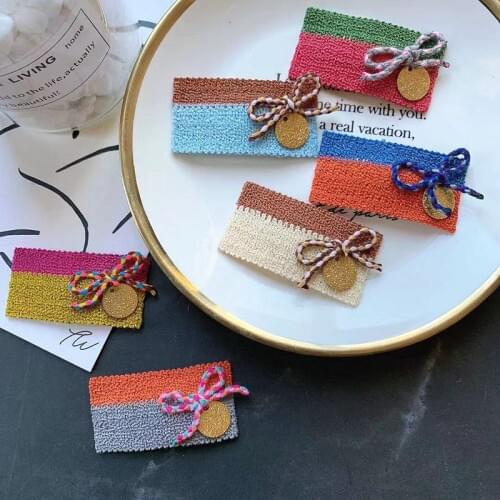 6pcs/bag Children Hair Accessories Baby Girls Snap Hair Clips Mini Hair Bows Coin Barrettes Hairpins for Toddlers Kids