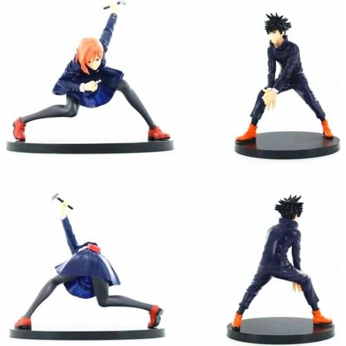 16cm Anime Figure Jujutsu Kaisen Figurine Fushiguro Megumi Action Figures Kugisaki Nobara PVC Collection Model Toys