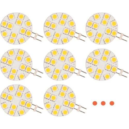 G4 LED Bulb 12V AC/DC Bi-Pin Base Ceiling Recessed Puck Light Bulb LED Replacement Halogen Bulb, RV Camper Trailer Motorhome