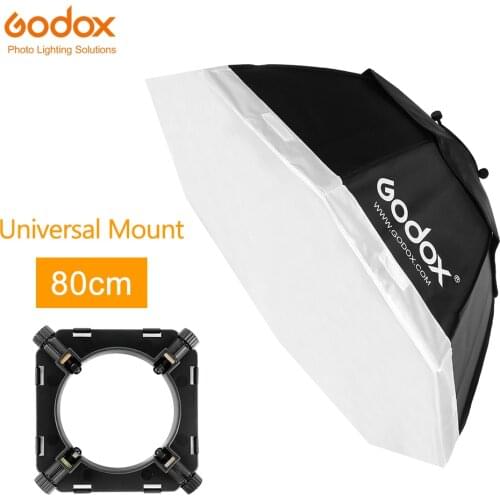 Godox Pro 31.5" 80cm Octagon Softbox Universal Mount Studio Strobe Lighting Godox K-150A K-180A 250SDI 300SDI E250 E300