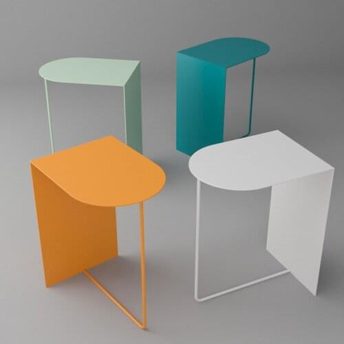 Creative simple modern small tea table North Europe movable sofa bedside living room small storage table