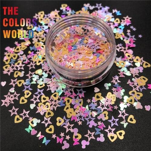 TCT-417 Mix Color Mix Shape Nail Glitter Nail Art Decoration Body Art Tumbler Crafts DIY Handwork Accessories Festival Supplier