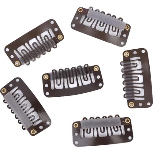 20 Pcs Metal U-Shape Wigs Extension fixed Hair Snap Clips Holder Hairpins Barrettes 32mm/28mm/24mm For Women Hair Accessories