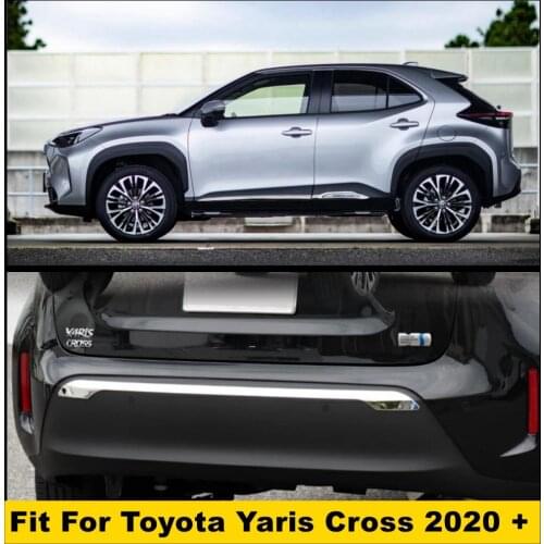 Door Molding Body Strip Streamer / Rear Trunk Tailgate Bumper Door Decoration Panel Cover Trim For Toyota Yaris Cross 2020 2021