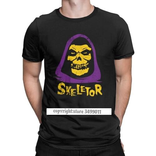 Skeletor Misfits Tops T Shirts Men He-Man and the of the Universe Cotton Tee T Shirts Christmas Day Adult Tshirts