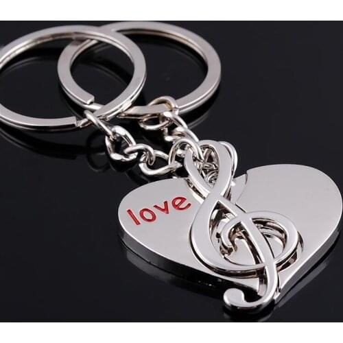 Musician Gift Musical Symbol Notes Key Chain Keyrings For Car Auto Accessory