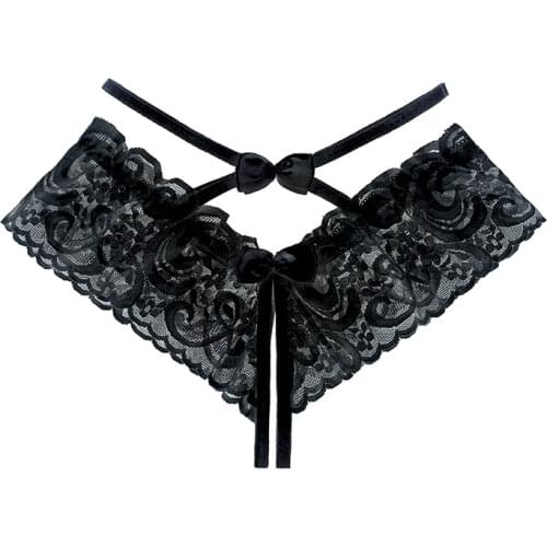 G-string Sexy Lingerie Babydoll Sexy lace Thong Hot Erotic Underwear Costumes Hollow Out Open Crotch Temptation Sex Clothing