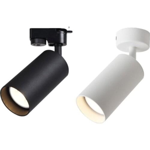 Dimmable LED Spotlight Background Wall Spotlight 7W Golden Track Light Surface Mounted Ceiling Light Replaceable GU10 Household