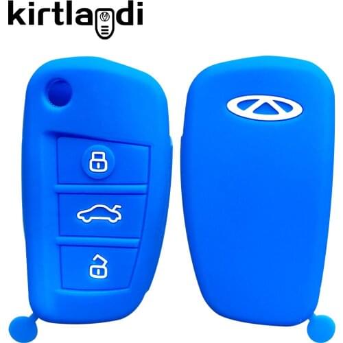 Tiggo 2 2021 Remote Holder Key Cover for Chery Tiggo 2 Tiggo 3X 3 5 2020 Fulwin 2 Eastar 3 Button Key Case Keychain Accessories