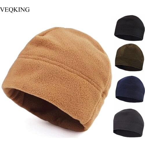 VEQKING Winter Warm Fleece Hats for Men,Outdoor Skiing Hiking Caps,Camping Hunting Tactical Cap,Windproof Thermal Cycling Caps