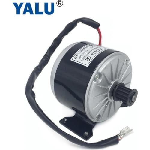 YALU MY1016 250W 24V Electric KT EV Balance Electric Scooter High Speed Brush Electric Bike Motor with Belt Pulley