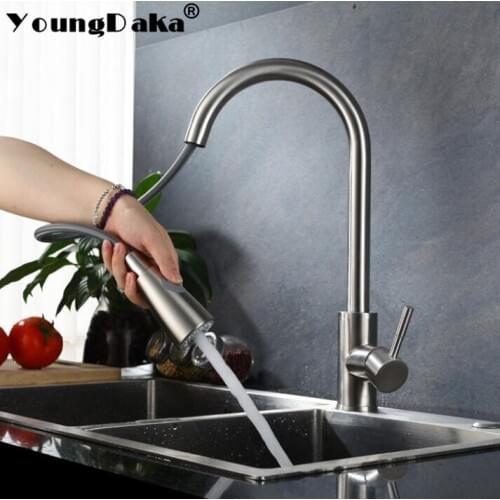 YoungDaka Pull-out Bath Mixers With Shower Head