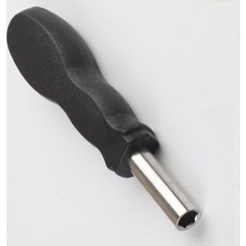 1pc Alloy Steel Screwdriver Handle Soft Grip Rubber Hexagonal Screwdriver Bits Extension Handle Tool 126mm Portable Practical