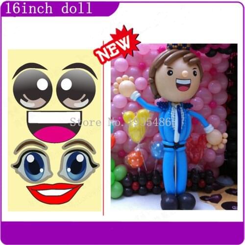 5 sheets./ lot Magic Balloon Eyes paper sticker DIY decoration Doll Balloons Eye Decals Wedding Balloons Decorations Wholesale