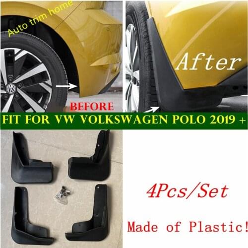 Accessories Exterior Refit Front Rear Mudguard Splash Guards Fender Mudflaps Cover Kit Fit For VW Volkswagen Polo 2019 2020 2021