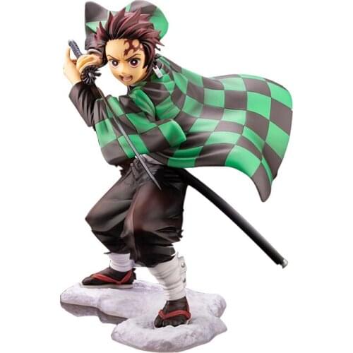 Demon Slayer Kamado Tanjiro Anime Figure Hand-Made Decoration Toy Desktop Ornaments Pvc Model Anime Toys Gifts