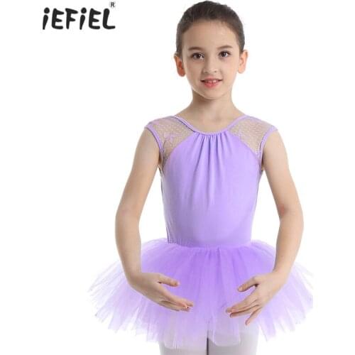 Toddler Girls Sleeveless Ballet Dress Beautiful Dance Wear Girls Ballerina Ballet Costume Gymnastics Leotard Ballet Tutu Dress