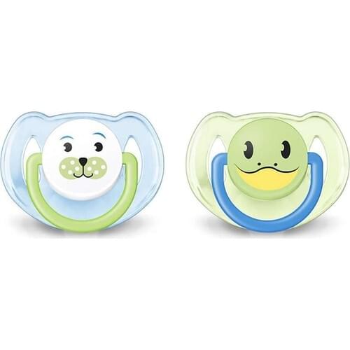 Philips Avent Pacifier Classic 2'li 6-18-Mavi-Yeşil