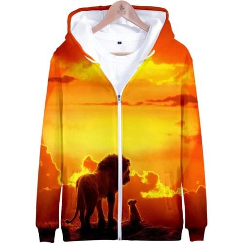 3D The Lion King Simba kids Hoodies boy/girls High Quality Hoodie 3D Printed The Lion King Sweatshirt Kids Streetwear Jacket