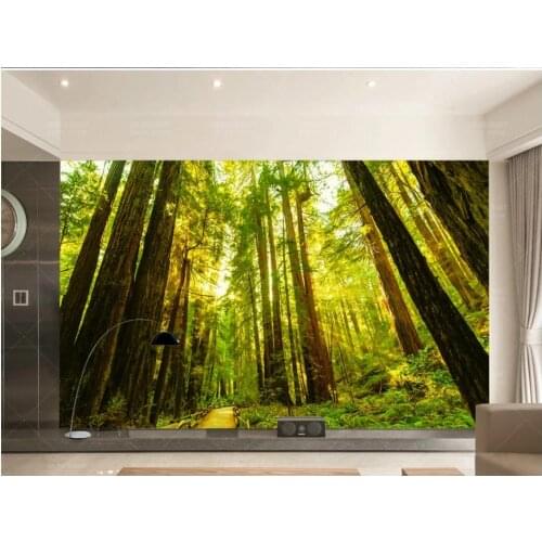 Custom photo wallpapers for walls 3 d murals wallpapers Green forest background wall painting decorative painting wall papers