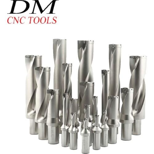 WC-16-5D-C25/WC-24-5D-C25/WC-26-5D-C32/WC-27.5-5D-C32/WC-30-5D-C32/WC-50-5D-C40 U Drilling Shallow Hole indexable insert drills