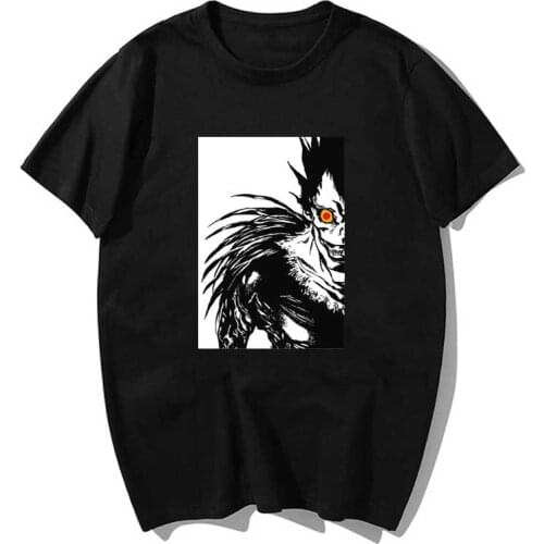 Death Note Ryuk Shinigami T Shirt Men Kawaii Tops Cartoon T-shirt Karate Graphic Tees Fashion Shirt Unisex Harajuku Shirt Male
