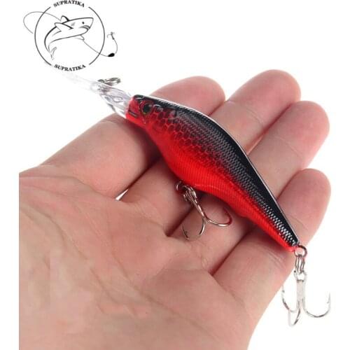 9cm/6.6g Artificial Minnow Anti-Corrosion Bionic Fishing Lure Hard Bait 3D Eyes Freshwater Plastic High Quality Fishing Bait