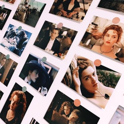 Classic movie Titanic Postcard Stills Decorative cards 30pcs/set, interior photo wall decoration, ins photography props photos