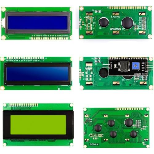 LCD1602 Blue Yellow Green Gray Backlight IIC/I2C RGB Keypad Shield LCD2002 LCD2004 for arduino raspberry pi