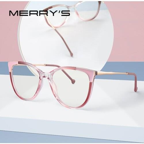 MERRYS DESIGN Women Fashion Cat Eye Glasses Frame Ladies Retro Eyeglasses Myopia Prescription Optical Eyewear S2247