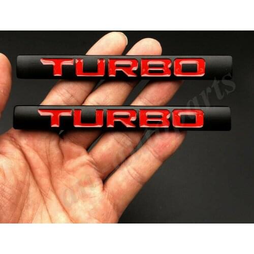 2pcs Metal Black Turbo Car Trunk Emblem Badge Decal Sticker i VTEC 370 220 210