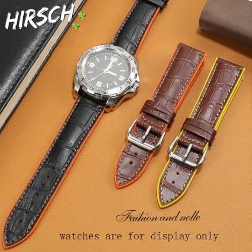 Surb Pattern Cow Leather +Rubber Watchband 18mm 20mm 22mm Mens Bracelet For Mido Tudor Waterproof Watch Chain
