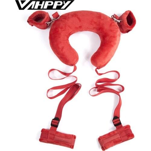 Adult game Sex shop Easy Pillow Round shackles handcuffs Tied female apparatus Leggings Bondage Bdsm Straddle sex toys