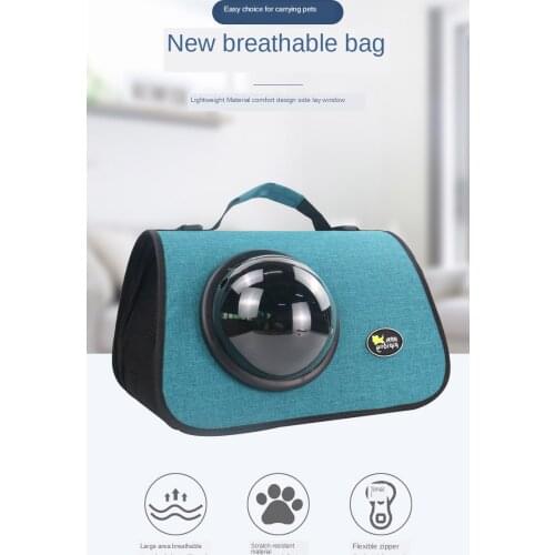 New folding and breathable cat bag portable diagonal straddle pet bag