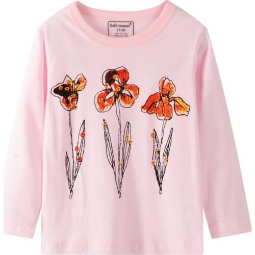 Funnygame New Arrival Animals Long Sleeve Baby T shirts for Autumn Spring Childrens Clothes Cute Fashion Kids Blouse Tops